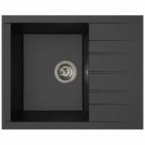 Sink with One Basin and Drainer Stradour 1C XS Black