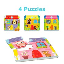 Puzzle Lisciani Carotina Baby 16 x 1 x 16,5 cm Ferme 4 en 1