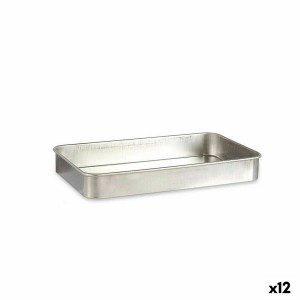 Backofenform Kinvara Silberfarben Aluminium 32 x 7 x 51,5 cm 51,5 x 7 x 32 cm 51,5 x 7,5 x 32 cm (12 Stück)