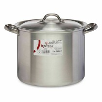 Marmite avec couvercle Kinvara 100035 100035 Argenté Aluminium 33 x 21,5 x 26 cm Ø 24 cm (6 Unités)