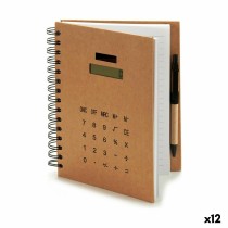 Cahier à Spirales avec Stylo Pincello 2,5 x 21 x 18 cm Calculatrice (12 Unités)
