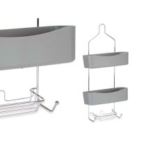 Bathroom Shelves Berilo Grey Metal Plastic 28 x 60 x 14 cm (6 Units)