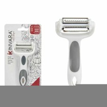 Schäler Kinvara Weiß Grau Edelstahl Polypropylen TPR 12 x 3 x 22 cm 3 in 1 (12 Stück)
