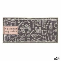 Carpet Kinvara My Kitchen Grey 40 x 90 cm 40 x 0,05 x 90 cm Multi-use (24 Units)