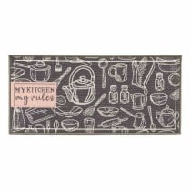 Carpet Kinvara My Kitchen Grey 40 x 90 cm 40 x 0,05 x 90 cm Multi-use (24 Units)