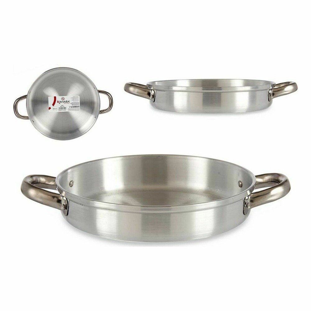 Pfanne Kinvara 100113 100113 Silberfarben Aluminium Ø 22 cm (12 Stück)