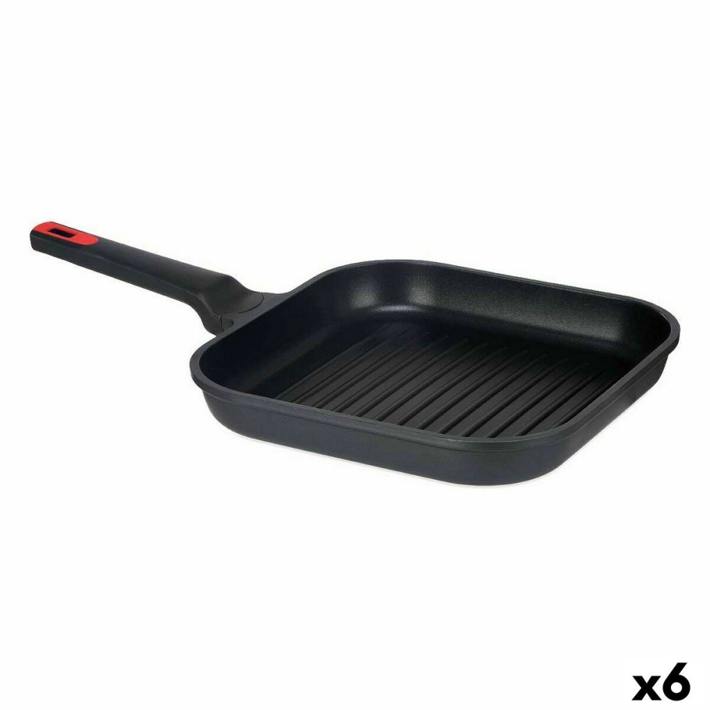 Grill pan with stripes Kinvara 77781 77781 Black Aluminium Bakelite Cast aluminium 28 x 28 cm
