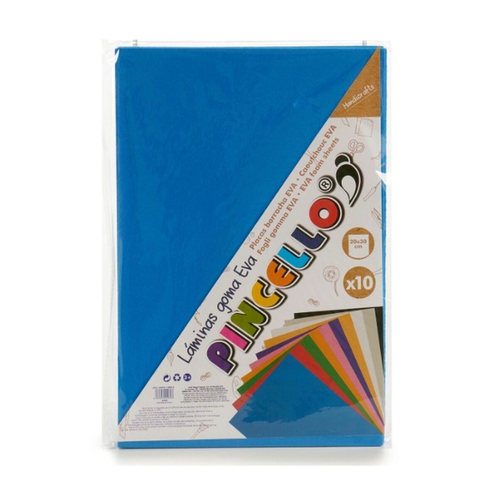 Moosgummi Pincello Dunkelblau 30 x 0,2 x 20 cm (24 Stück)