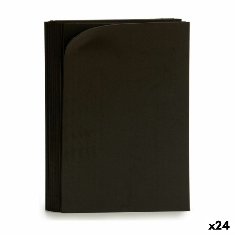 Moosgummi Pincello Schwarz 30 x 2 x 20 cm (24 Stück)