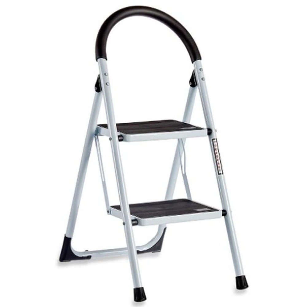 Folding ladder Kipit White Black Grey Metal 38 x 50 x 84 cm (6 Units)