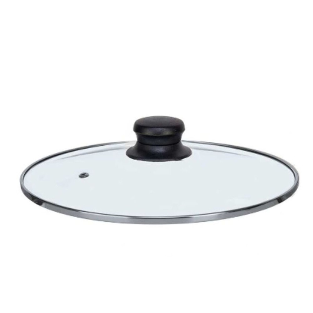 Topfdeckel Kinvara CN-SW1304-22CM CN-SW1304-22CM Durchsichtig Silberfarben Silber Metall Glas Edelstahl Kristall Stahl 22 cm 22,