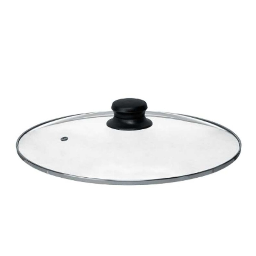 Couvercle pour marmite Kinvara CN-SW1304-30CM CN-SW1304-30CM Transparent Argenté Argent Métal verre Acier inoxydable Verre Acier
