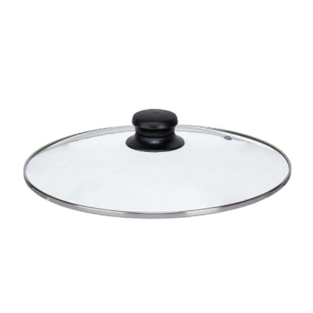 Couvercle pour marmite Kinvara CN-SW1304-26CM CN-SW1304-26CM Transparent Argenté Argent Métal verre Acier inoxydable Verre Acier