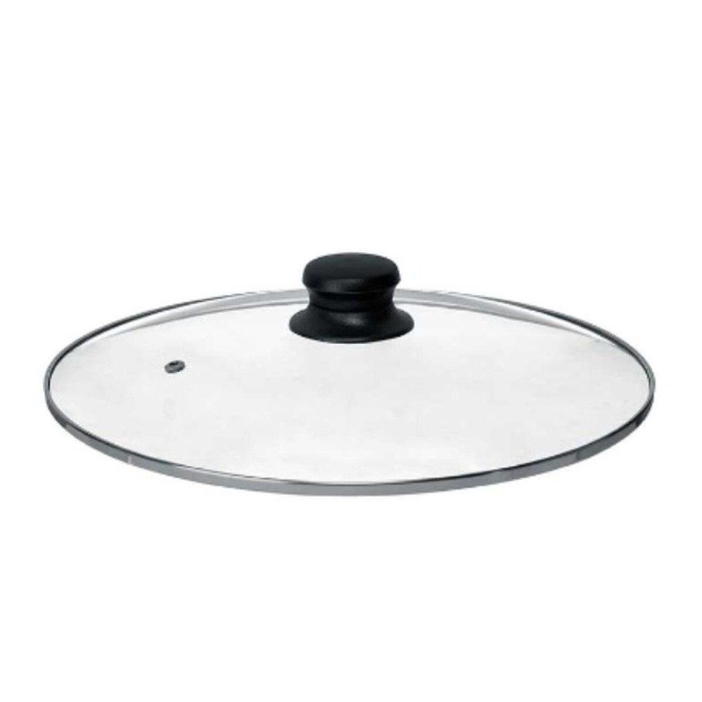 Topfdeckel Kinvara CN-SW1304-28CM CN-SW1304-28CM Durchsichtig Silberfarben Silber Metall Glas Edelstahl Kristall Stahl 28 cm 28,