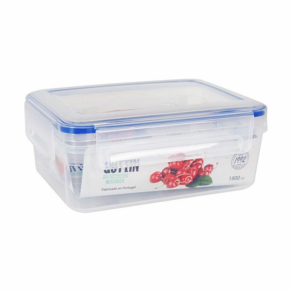 Boîte à lunch hermétique Quttin L&F Rectangulaire 20 x 15 x 8 cm (12 Unités)