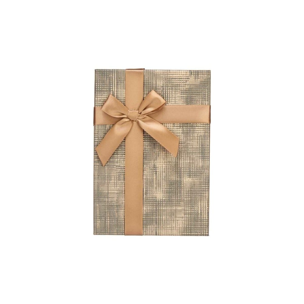 Set of decorative boxes Pincello Brown Black Cardboard Stripes Lasso 3 Pieces