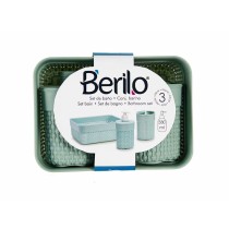 Bath Set Berilo Green Plastic 16,5 x 9 x 22,8 cm (12 Units)