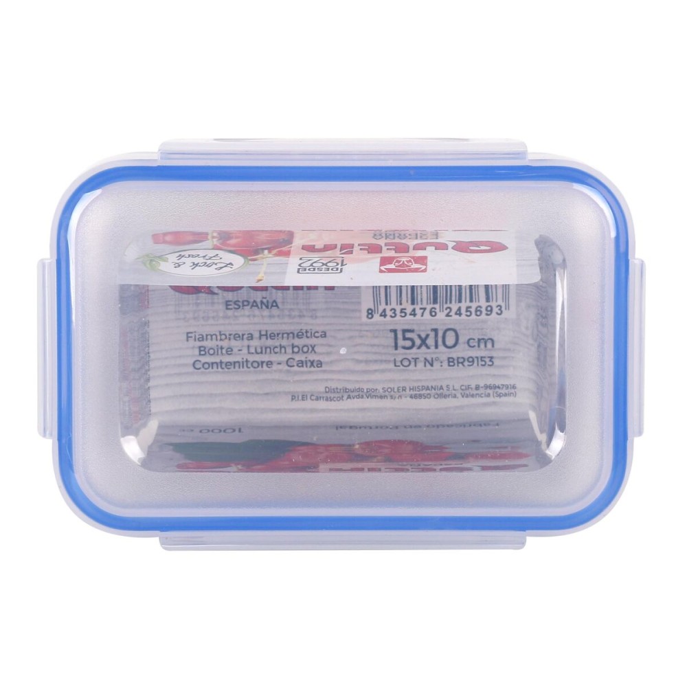 Boîte à lunch Quttin Quttin Rectangulaire 1 L 15 x 10 x 12 cm (12 Unités)