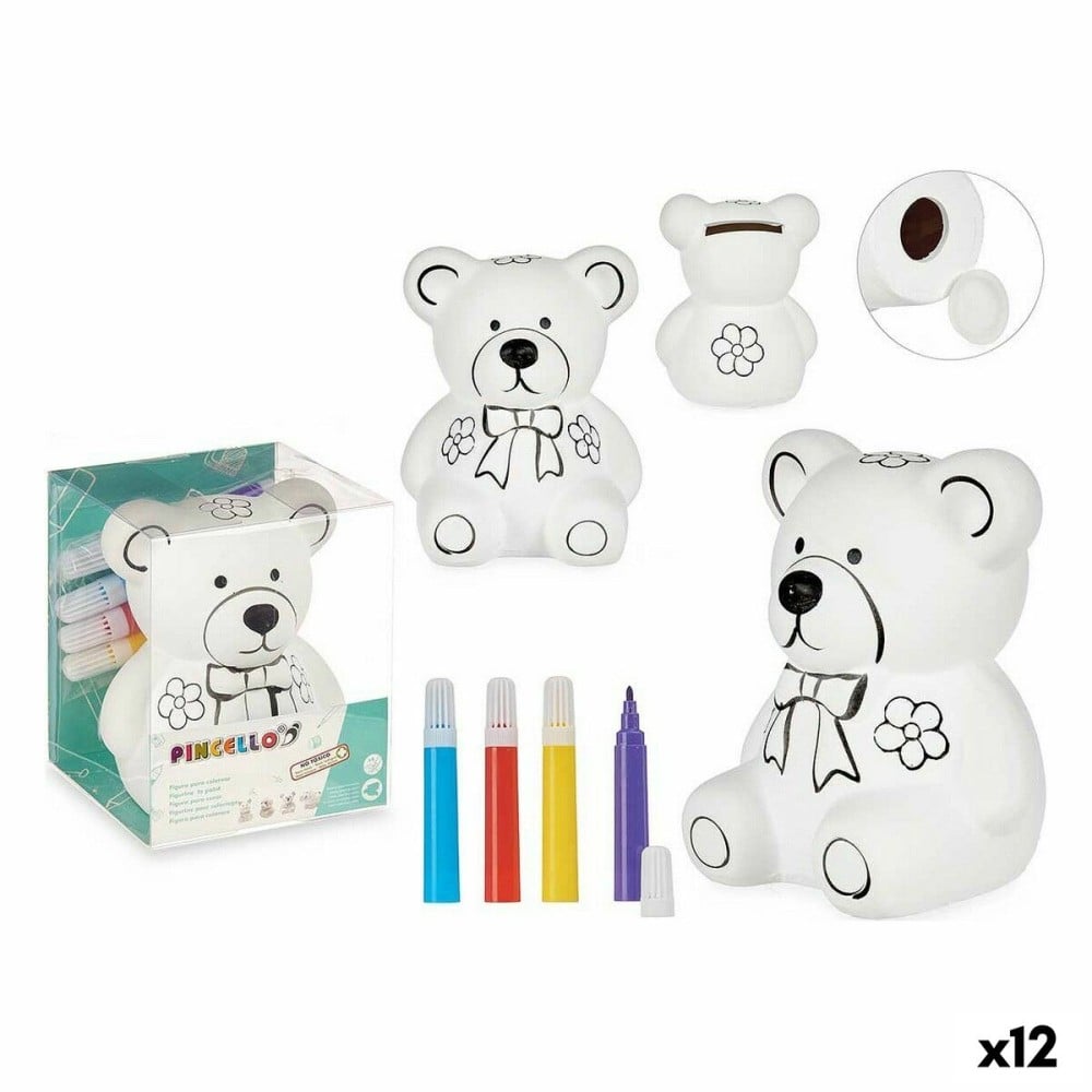 Money box Pincello Ceramic 9 x 11,5 x 9 cm (12 Units)