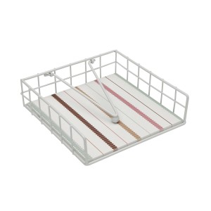 Porte-serviettes Versa FLINT Acier Bois MDF 18 x 7 x 18 cm