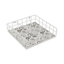 Porte-serviettes Versa GLOBB Acier Bois MDF 18 x 7 x 18 cm