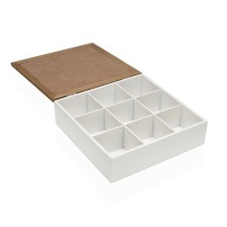 Box-Schmuckkästchen Versa VERDI Holz MDF 24 x 7 x 24 cm