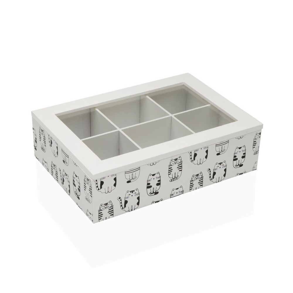 Boîte pour infusions Versa GATTO Bois 17 x 7 x 24 cm