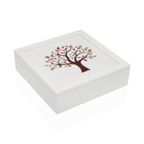 Box-Schmuckkästchen Versa TREE Holz MDF 24 x 7 x 24 cm