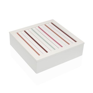 Box-Schmuckkästchen Versa FLINT Holz MDF 24 x 7 x 24 cm