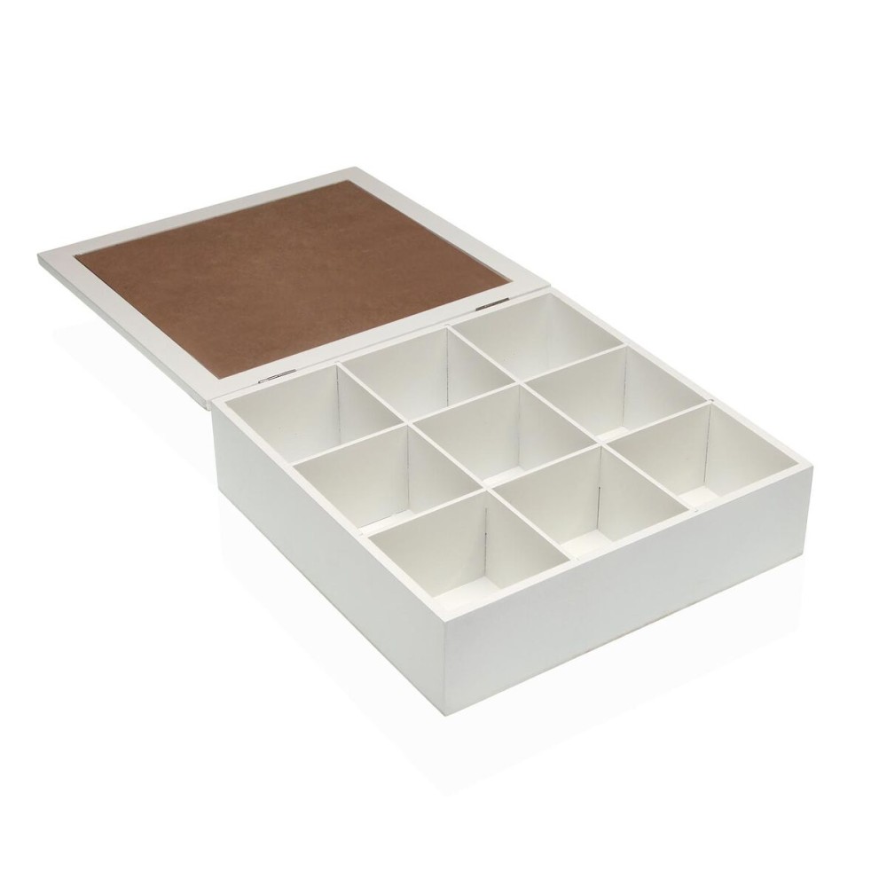 Box-Schmuckkästchen Versa FLINT Holz MDF 24 x 7 x 24 cm