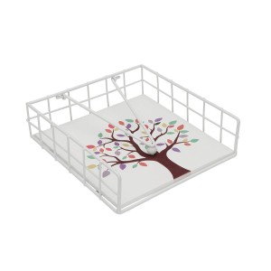 Porte-serviettes Versa TREE Acier Bois MDF 18 x 7 x 18 cm