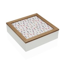 Box-Schmuckkästchen Versa BLUME Holz MDF 24 x 7 x 24 cm