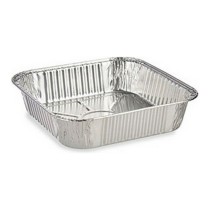 Tablettset Kinvara Silberfarben Silber Aluminium 20,5 x 6,5 x 20,5 cm