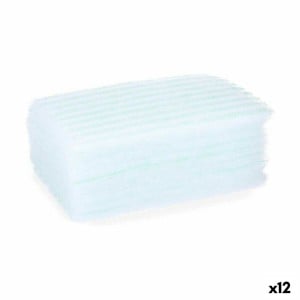 Body Sponge Berilo Blue White 19,5 x 12 x 1,5 cm Soap (12 Units)