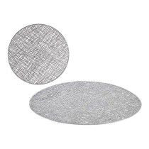 Dessous de plat Kinvara Argenté Argent Plastique 30 % Polyester Ø 38 cm 38 x 0,01 x 38 cm (12 Unités)
