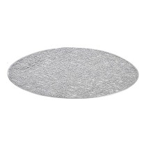 Untersetzer Kinvara Silberfarben Silber Kunststoff 30 % Polyester Ø 38 cm 38 x 0,01 x 38 cm (12 Stück)
