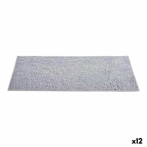 Untersetzer Kinvara Silberfarben Silber Kunststoff 30 % Polyester 45 x 0,01 x 30 cm (12 Stück)