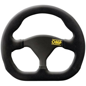 Volant Racing OMP Formula Quadro Daim Noir 25 x 23 cm