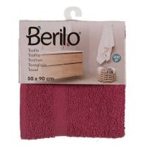 Badetuch Berilo Granatrot 80 % Baumwolle 20 % Polyester 50 x 0,5 x 90 cm 25 x 3 x 22 cm (6 Stück)
