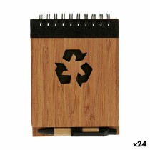 Spiral Notebook with Pen Pincello 1 x 10 x 13 cm Bamboo (24 Units)
