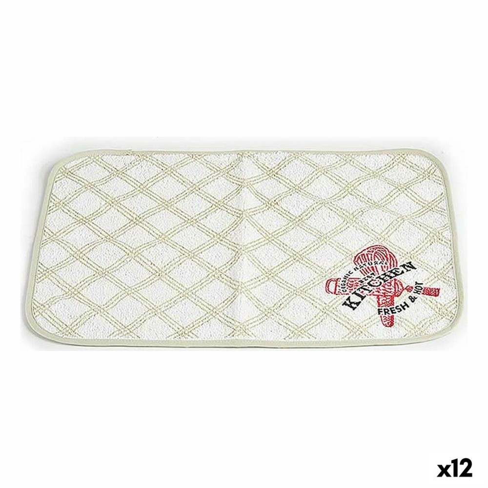Dessous de plat Kinvara Blanc Vert 33 x 0,3 x 48 cm (12 Unités)