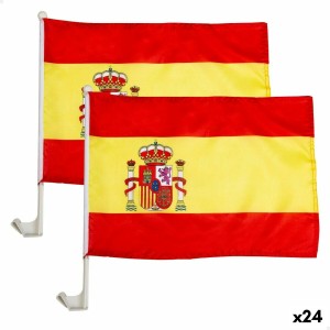 Auto-Fahnenhalter Colorbaby 45 x 30 cm Spanien 2 Stücke 24 Stück