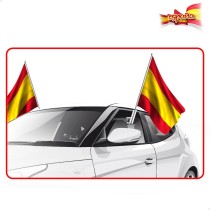 Car flag holder Colorbaby 45 x 30 cm Spain 2 Pieces 24 Units