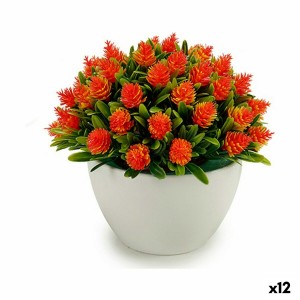 Plante décorative Ibergarden Plastique Fleurs 14 x 12,5 x 14 cm (12 Unités)