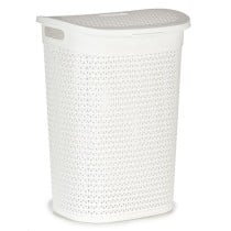 Laundry Basket Kipit White Plastic 60 L 43,5 x 57,5 x 34 cm 43,5 x 57 x 34 cm (6 Units)