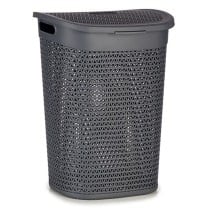 Laundry Basket Kipit Anthracite Plastic 60 L 43,5 x 57,5 x 34 cm 43,5 x 57 x 34 cm (6 Units)