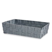 Mehrzweckkorb Kipit Grau Polyester Stoff Geflochten 3,8 L (18 Stück)