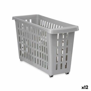 Kitchen Cupboard Organiser Kipit Grey 17,5 x 26 x 46 cm With wheels (12 Units)