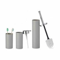 Badezimmer Set Berilo Grau Kunststoff 16,5 x 8 x 32,5 cm (8 Stück)