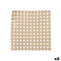 Rutschfeste Duschmatte Berilo Beige PVC 54 x 54 x 1 cm 6 x 55 x 6 cm (6 Stück)